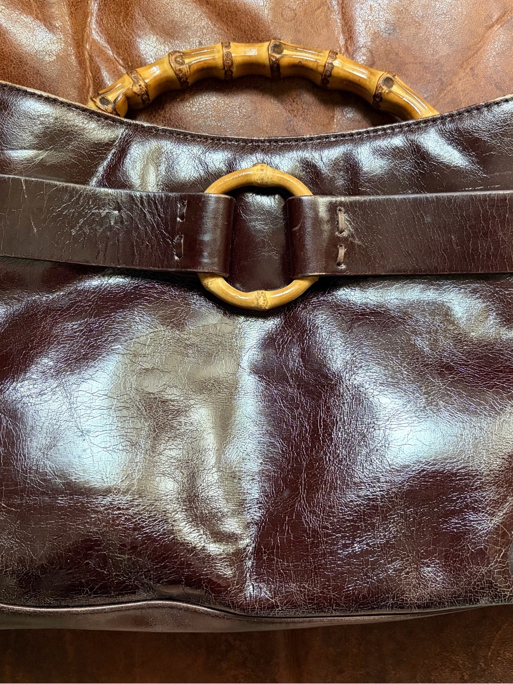 Vintage PRAGUE Leather Handbag
